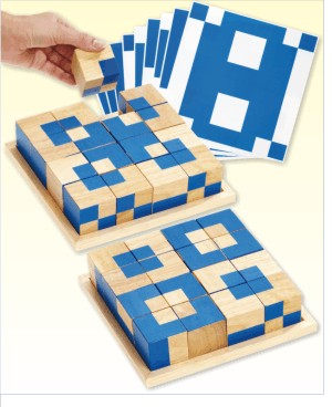 Pracovné karty pre drevene kocky s potlačou