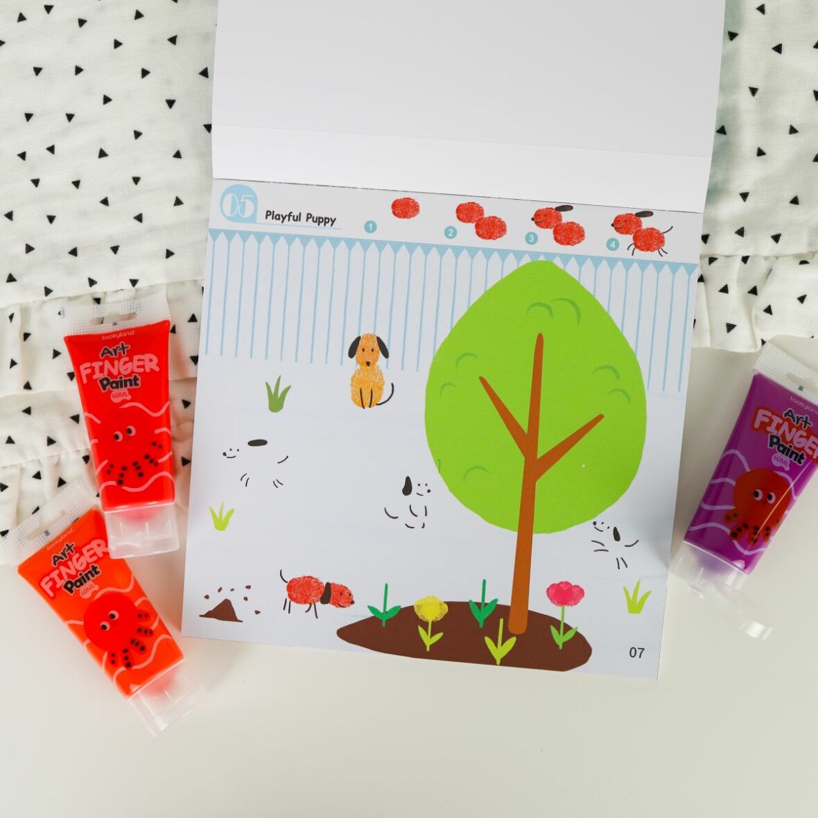 Maľovanie prstovými farbami Level 1 Svet 30 listov (4 z 9)