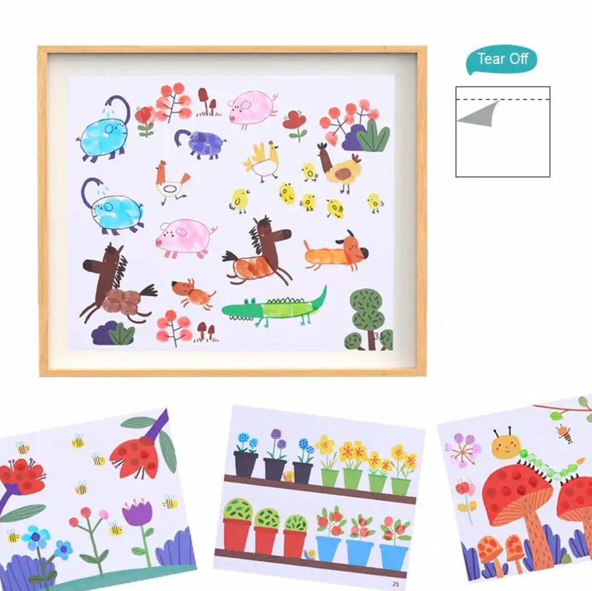 Maľovanie prstovými farbami Level 1 Svet 30 listov (8 z 9)