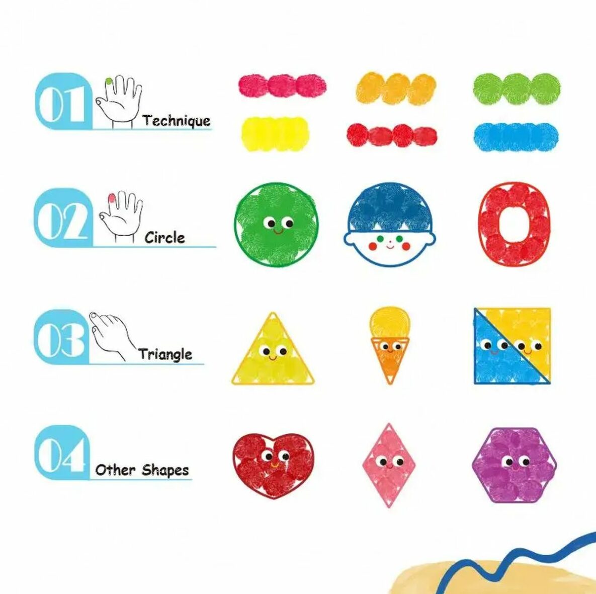 Maľovanie prstovými farbami Level 2 Umelec 30 listov (8 z 8)